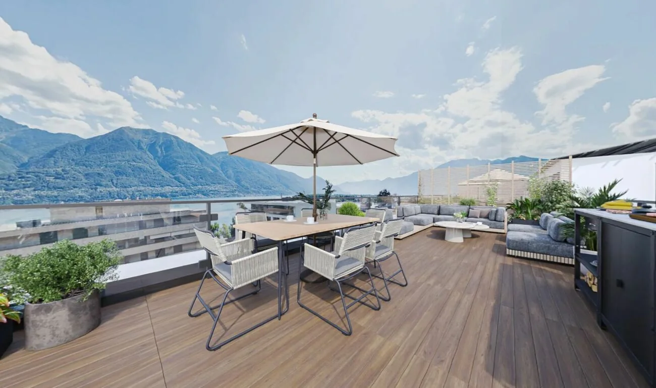 AUREA LAGO – 2.5-Zimmer-Attikawohnung, Minusio TI – Ansicht 1