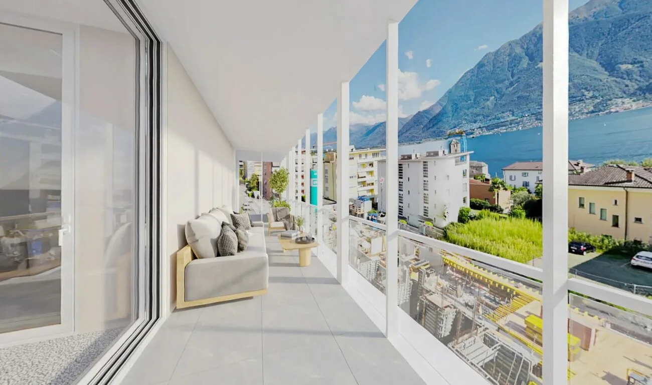 AUREA LAGO – 2.5-Zimmer-Attikawohnung, Minusio TI – Ansicht 3