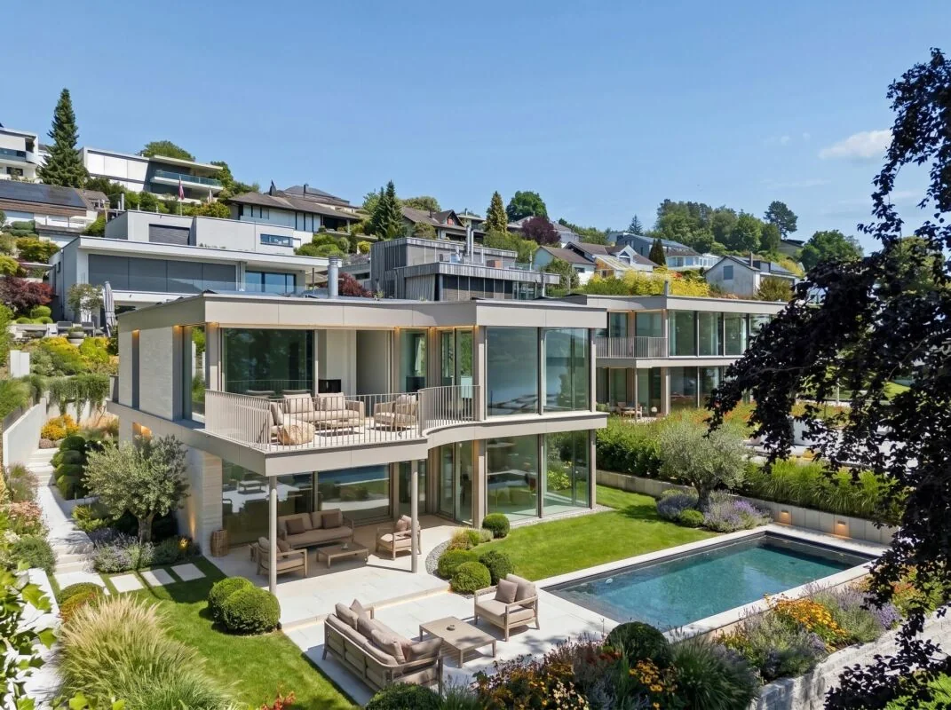 Exklusive Neubauvilla mit Pool und Seeblick, Seengen AG – Ansicht 2