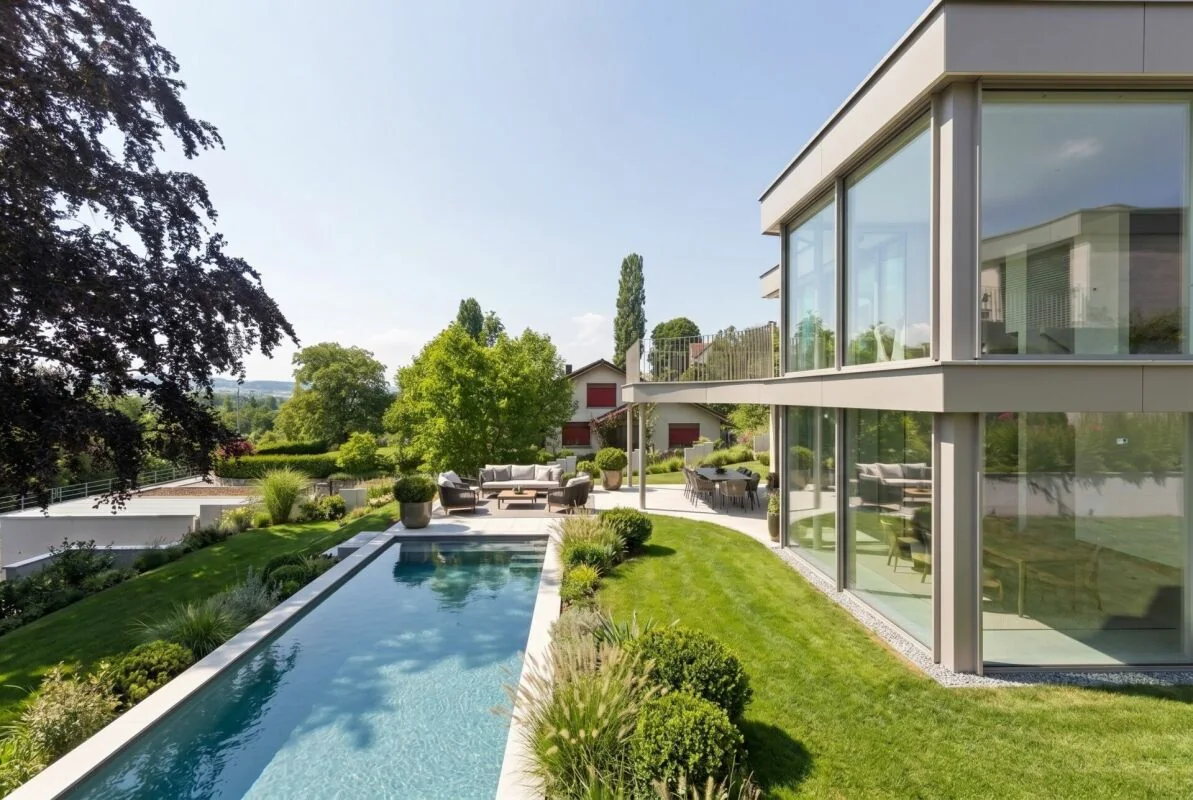 Exklusive Neubauvilla mit Pool und Seeblick, Seengen AG – Ansicht 5