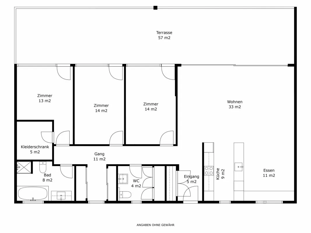 Grosszügige 4.5 Zimmer Attika-Wohnung in Bülach, Bild 20